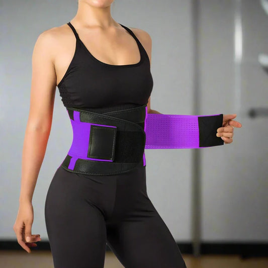 Ceinture Lombaire - LumbarSupportBelt™ - Violet - Mon Univers Sportif