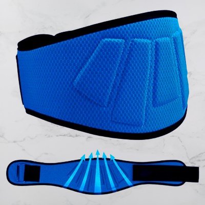 ceinture pour la musculation - FitnessWaistBelts™ - Bleu - Mon Univers Sportif