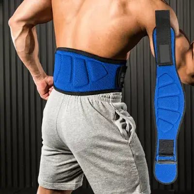 ceinture pour la musculation - FitnessWaistBelts™ - Bleu - Mon Univers Sportif
